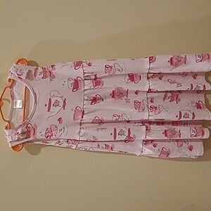 GYMBOREE Girls Pink Tea Party dress 🍵 size 7  100% cotton